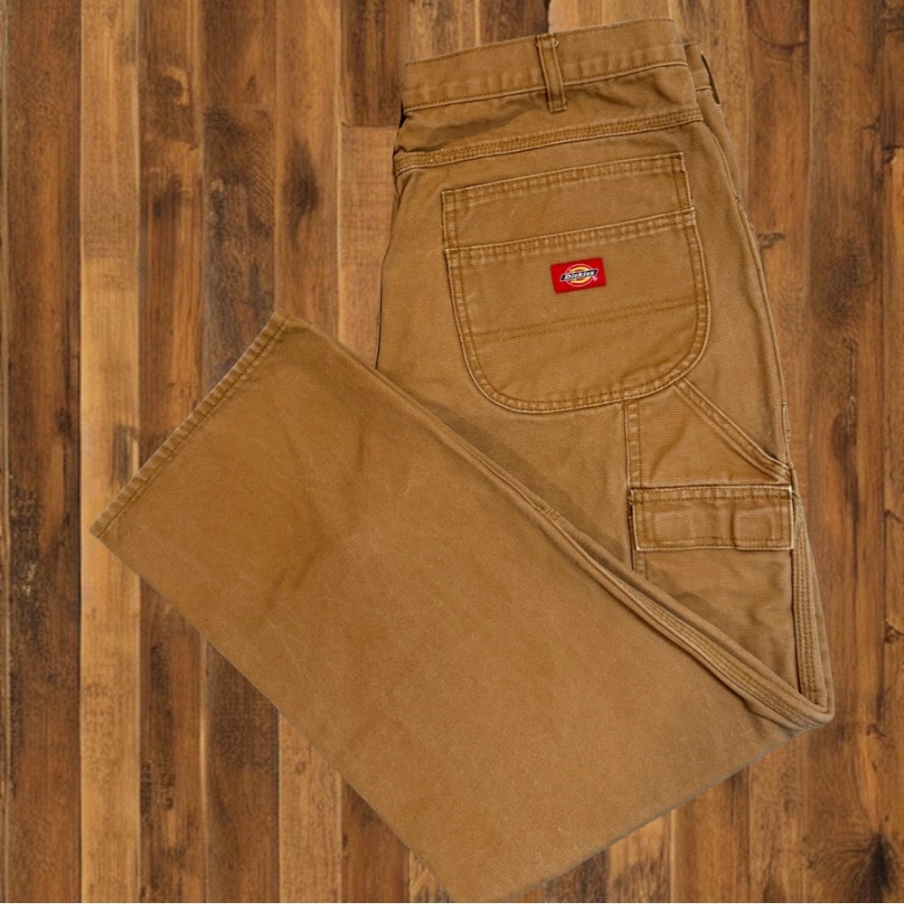 Dickies Carpenter Pants – 38x30 – Double Knee – Sandstone Brown – Heavy Duty